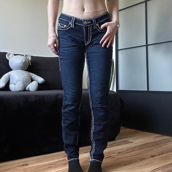 Authentic 2000s True Religion Skinny Jeans - Purple Label - Picture 6 of 8
